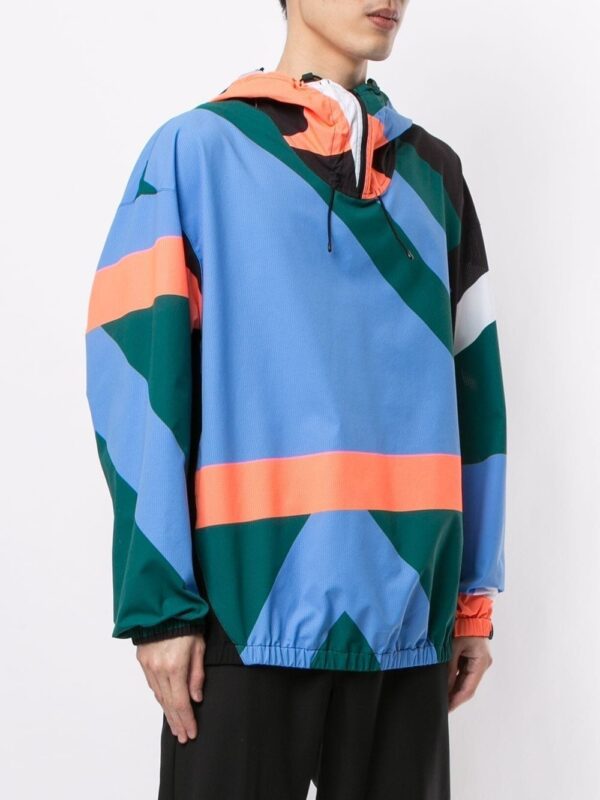 Q-Zip Geometric Windbreaker - Image 4