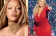 [CELEBRITIES] Reactions as Mariah Carey signs Rihanna’s chest at Christmas concert